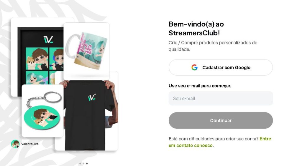 Criando um clube gratuito na StreamersClub